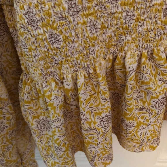 Melloday BOHO ruffled V neck bouncy blouse medium - Picture 4 of 14